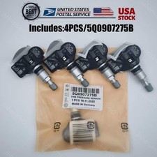 4PCS TPMS Tire Pressure Monitor Sensor For Audi Porsche 911 VW Tiguan 5Q0907275B
