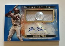 2024 Topps Inception Kyren Paris 2/6 RC SSP Auto Jersey Button Patch