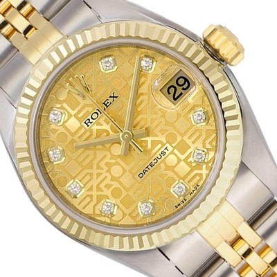 Rolex Datejust 31mm 178273 18K Yellow Gold & Stainless Steel Oyster Band Women's
