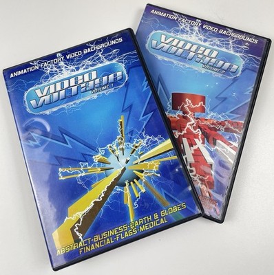 Animation Factory Video Voltage SET Volumes 1 2 Y2K Powerpoint 3D Clipart CD ROM