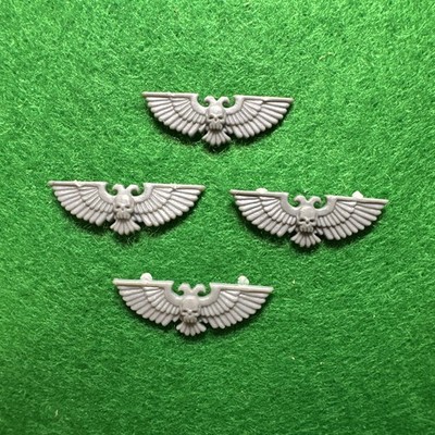 Warhammer 40k Space Marines Aquila Emblem Icon Bits Lot 4x GW Games Workshop  