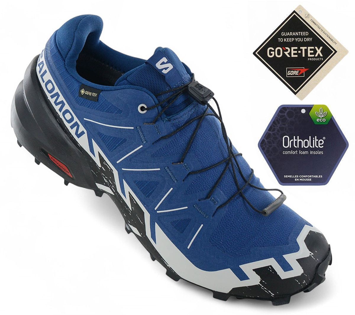 Salomon Speedcross 6 GTX Gore-Tex Trail Running Shoes Blue New | eBay