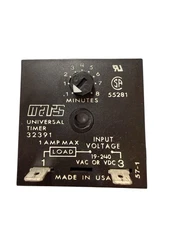 Mars 32391 Solid state timer  Delay On Make Timer Relay .1-8 Min (E3)