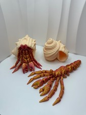 3D printed ornamental hermit the crab and shell