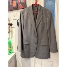 Brooks Brothers 346 Mens Grey Wool Stretch Blazer Sport Coat Jacket