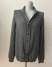 März Cardigan Strickjacke Gr. 52 dunkelblau meliert 100% Baumwolle klassisch