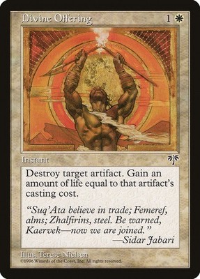 Magic MTG TCG Mirage 1996 Divine Offering