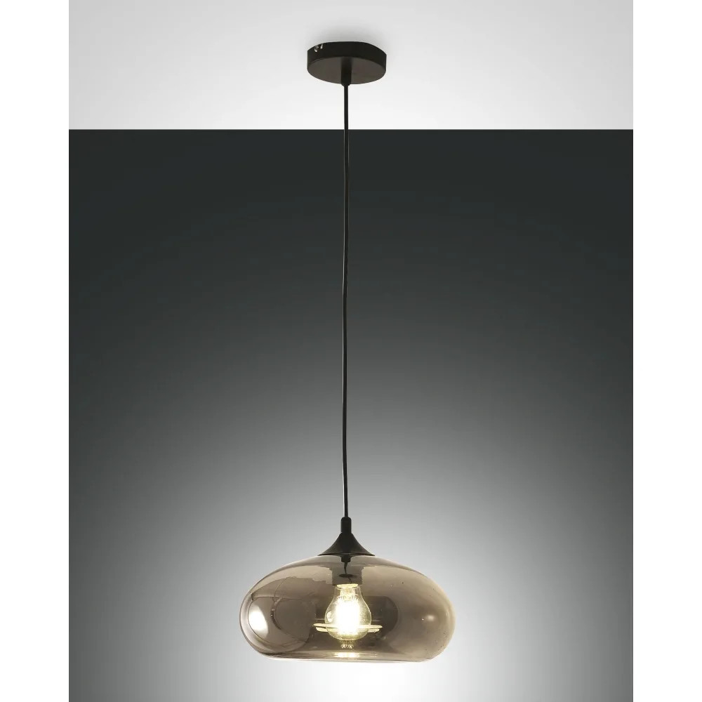 Fabas Luce Schwarz Pendelleuchte, Ela (E27) - Bild 2