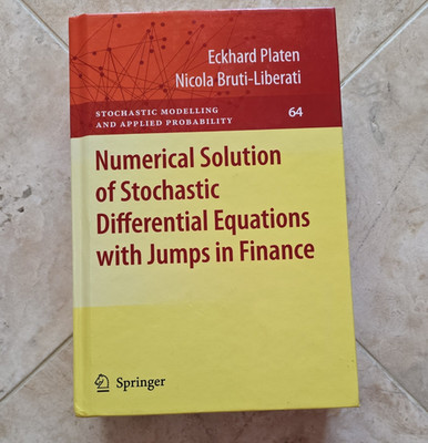 Springer Numerical Solution of Stochastic Differential Equations with Jumps HC