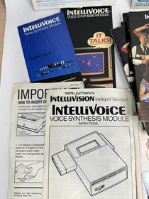 Vintage Intellivision Manuals & Overlays Lot - 34  + Intellivoice Set Manual