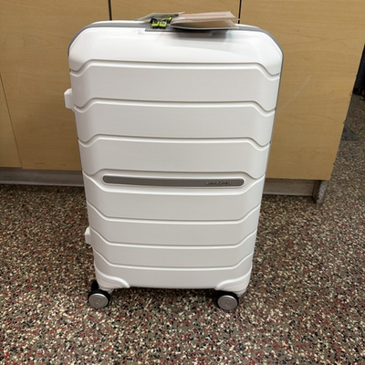 #ad #ad Samsonite Freeform 21 Carry On Spinner Luggage; White Grey $75.00