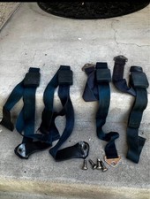 Oem 1966 Mustang Seat Belt Set-blue Vintage