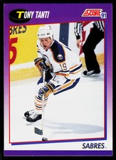 Tony Tanti, 1991-92 Score American, #49, Buffalo Sabres,