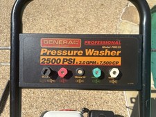 Generac Professional pressure washer with Honda GX200 6.5 HP engine.