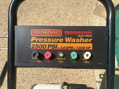 Generac Professional pressure washer with Honda GX200 6.5 HP