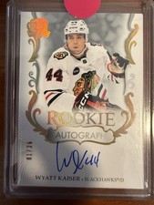 2023-24 Upper Deck Wyatt Kaiser The Cup Rookie Auto 01/36 Blackhawks