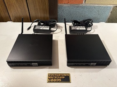 LOT OF 2 DELL OPTIPLEX 7050 MICRO PCs INTEL i5-7500T 8GB RAM 256GB SSD WIFI W11P