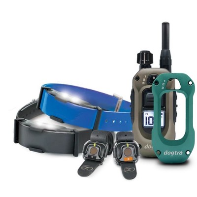 Dogtra 1900X + 2 Handsfree + 1 Blue RX + X-Shield-Teal Green  - 3/4 Mile Range