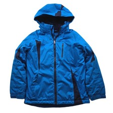 L.L. Bean Winter Jacket Youth Large 14-16 Blue Thinsulate Insulated Hooded Coat