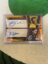 2025 Chrome Marvel Deadpool Wolverine/X-23 Orange Dual Auto  06/25
