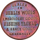 1860 Oswego New York Merchant Token M L Marshall Fishing Tackle NGC MS66 PL — photo 2