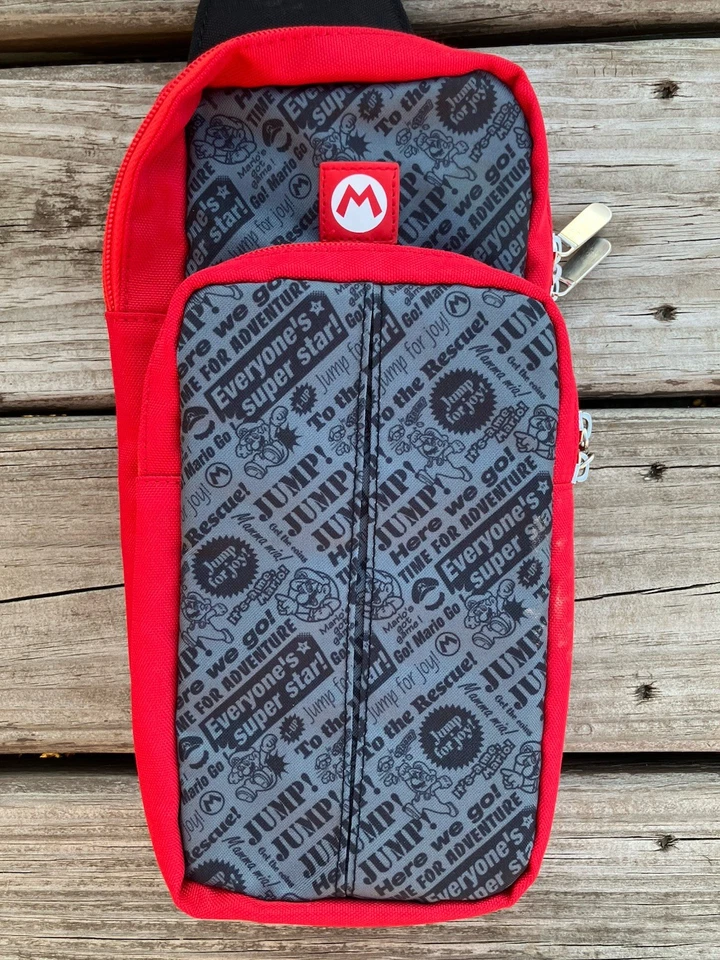 Nintendo Switch Go Pack Bolso Bandolera Paquete de Hombro Edición Mario Bandolera Bolso Cinturón Foto 2 de 4