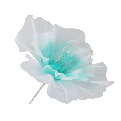 (Green)Generic Organza Ribbon Flower Bright Exquisite Texture Light Tulle Flower - Image 1 of 4