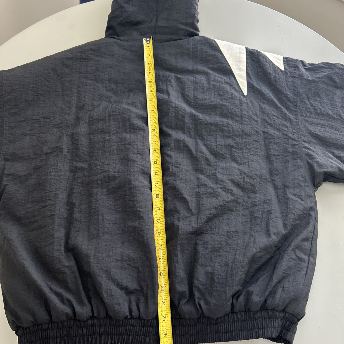 Vintage 90s Reebok Logo Track Puff Jacket Zip Windbreaker Medium