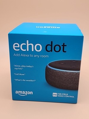Amazon Echo Dot (3rd Generation) Smart Speaker - Charcoal  Sealed/New In Box