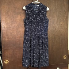 Women's Polka Dot Dress UNI QLO Size M