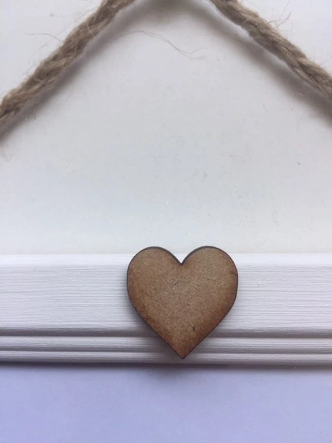 White Photo Picture Frame Plaited Twine Heart Decor Rustic Vintage Handmade - Image 2 of 4