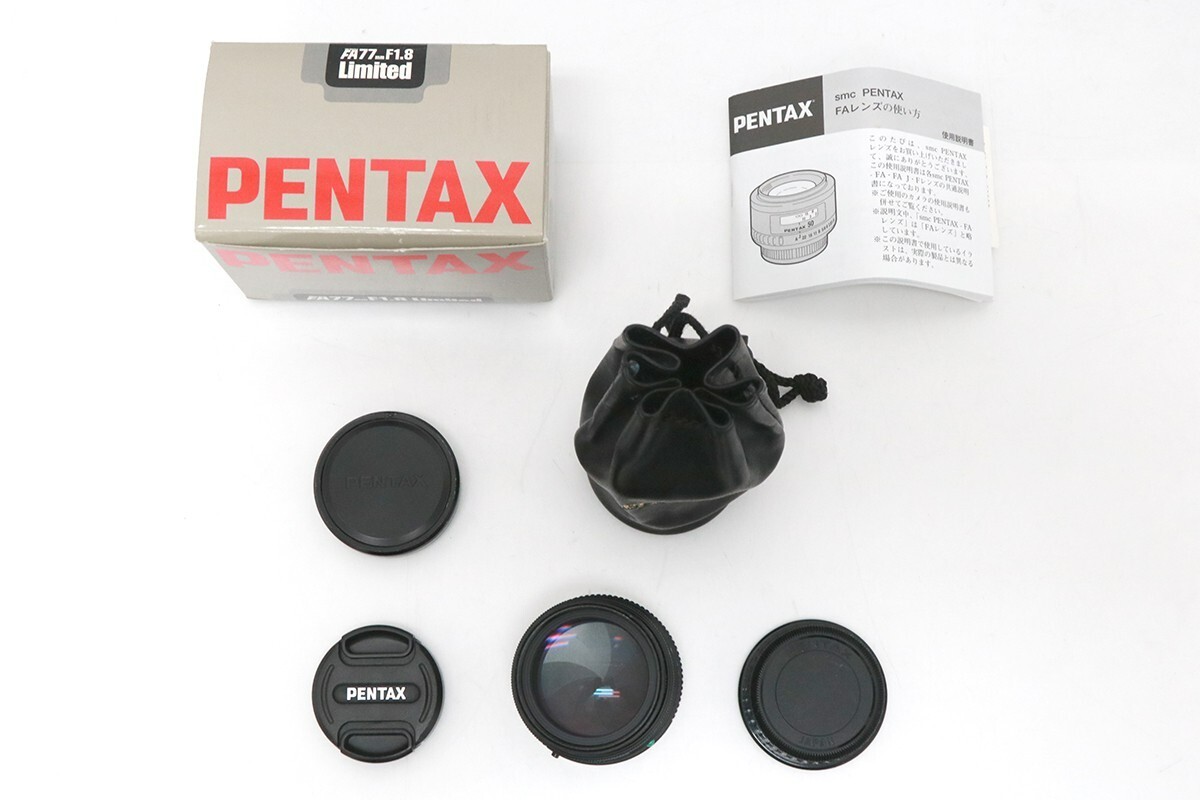 Exc+】Pentax FA 77mm f/1.8 Limited Lens Black Compact Prime for K