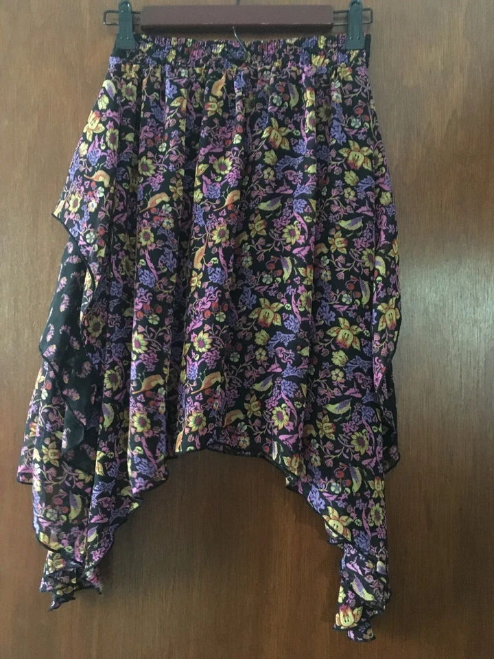 DISNEY D-Signed Girl’s Tiered Floral High Low Skirt Youth Size XL  - Image 4 of 4