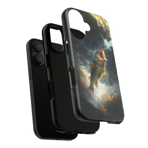 Big Mouth Bass Fish Thunderstorm River - Phone Case for iPhone, Galaxy, Pixel - 第 24/281 張圖片