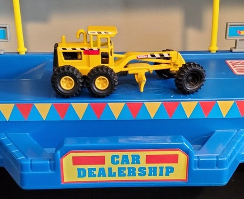 1998 Maisto 1:64 Diecast Tonka Construction Yellow Road Grader - Picture 2 of 3