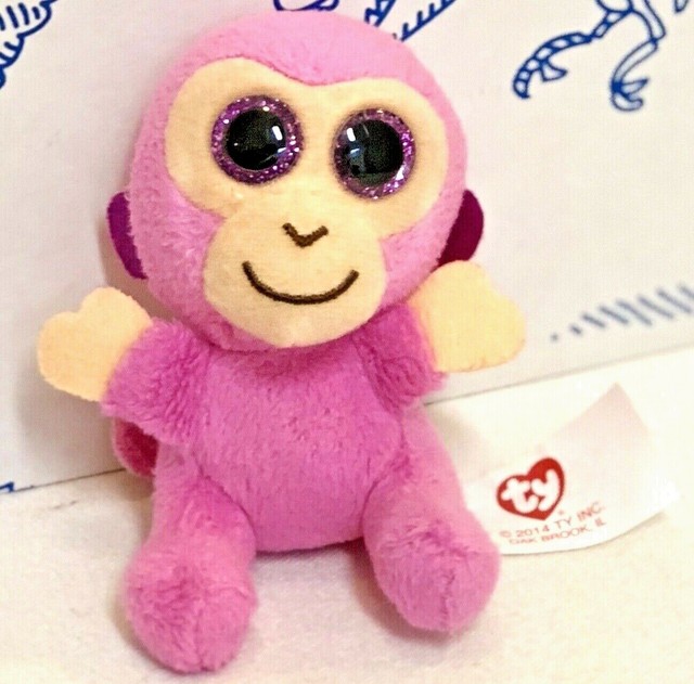 New McDONALDS TY TEENIE BEANIE BOOS Coconut #7 Monkey Pink Plush Happy Meal Toy | eBay