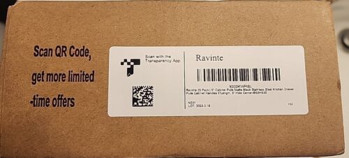 Ravinte 35 Pack, 5'' Cabinet Pulls, Matte Black Stainless Steel -NEW- - Picture 7 of 7