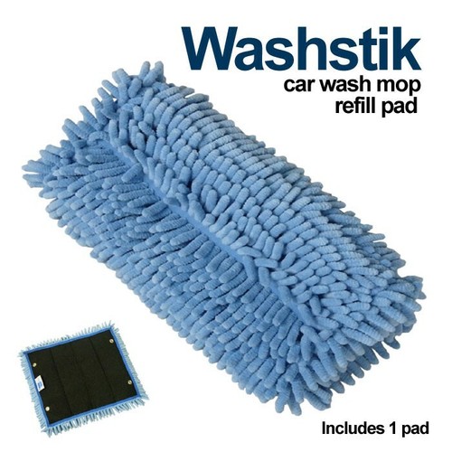 Autofiber Washstik Car Truck RV Boat Blue Microfiber REFILL Cover Non Scratch - Picture 1 of 2