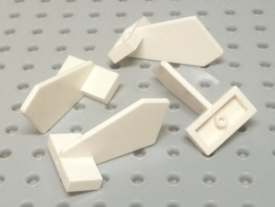 Lego Tail Shuttle auf Fliese 1x2, klein [44661/35265] weiß x4