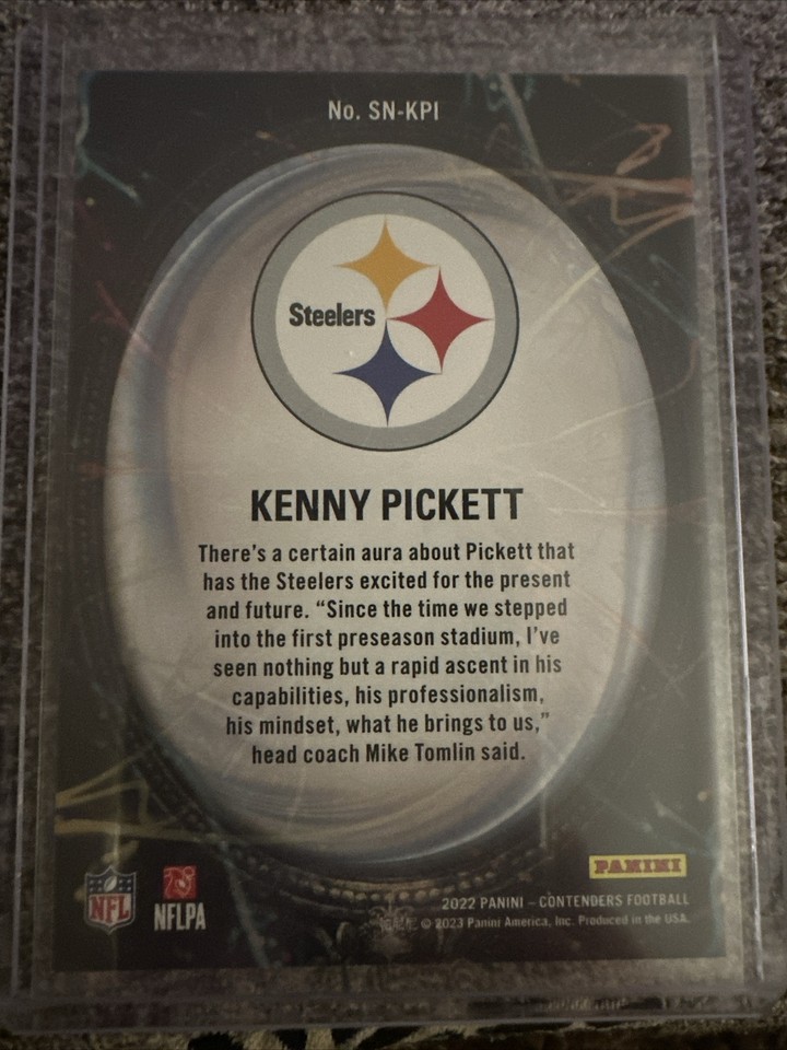 2022 Panini Contenders Supernatural Emerald SNKPI Kenny Pickett (RC