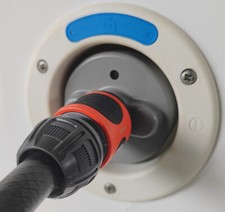 Wassertankdeckel Wohnmobil Adapter GRAU, Tankdeckel Gardena Wasser Anschluss