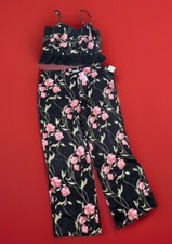 vintage august silk intimates 100 silk L 2pc set