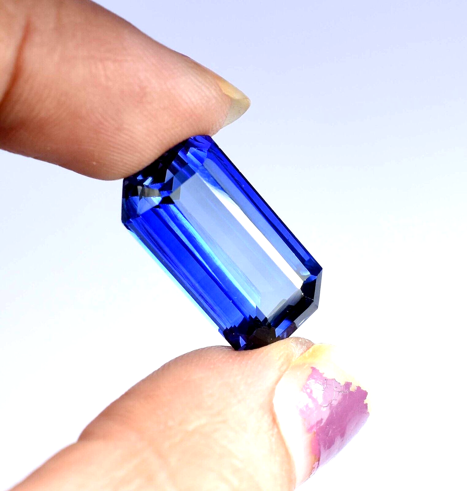 Saphir Bleu Du Cachemire 37,10 Ct - Pierre Précieuse Naturelle Certifiée IGL - Superbe