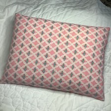 Lattice & Floral Childs Feather Pillow Shabby Chic ~ French Country ~ Feed Sack