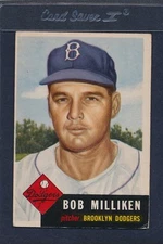1953 Topps #221 Bob Milliken Dodgers VG/EX 53T221-41415-5