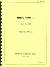 Nikon Nikonos II Camera Service  Repair Manual Reprint