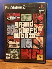 “GRAND THEFT AUTO III” GTA PS2 game, manual & map (Sony PlayStation 2, 2001)