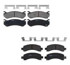 TRW Pro Front and Rear Ceramic Pad Set Brake Kit For Cadillac Chevrolet GMC