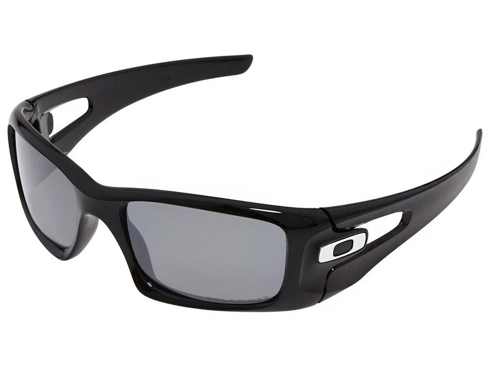 Oakley Crankcase Polarized Sunglasses OO9165-08 Polished Black/Black  Iridium