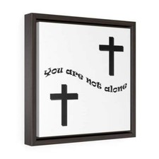 Square Framed Premium Gallery Wrap Canvas "Alone"